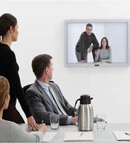 Video conferencia em feiras e eventos